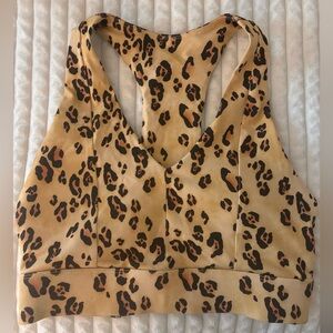 Fabletics sports bra. Gently used. Leopard
Print